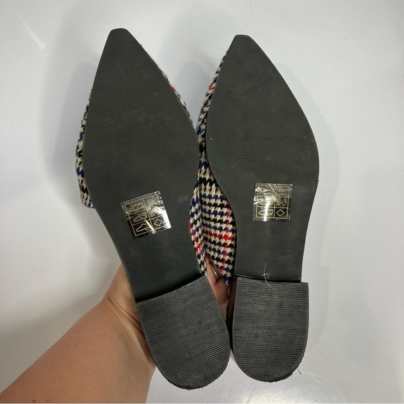 ASOS plaid pointed toe mules size 6 - Picture 7 of 8